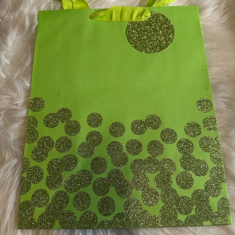 🩵5/$8 Green Glitter gift  Bag